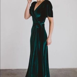 Baltic Born Meghan Velvet Wrap Maxi Dress